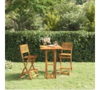 vidaXL Table de bistro 75x75x110 cm bois d'acacia massif