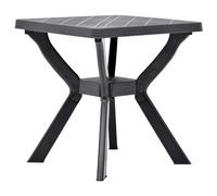 Table de Bistro Anthracite 70x70x72 cm Plastique Patio Terrasse Jardin vidaXL