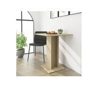 vidaXL Table de bistro Chêne sonoma 60x60x75 cm Aggloméré