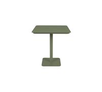 Table de bistro en aluminium vert, 4 places, carrée, angles arrondis - Zuiver, Vondel - 71x71x75 cm