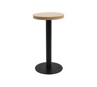 vidaXL Table de bistro Marron clair 40 cm MDF286415 Brun G
