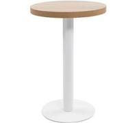 vidaXL Table de bistro Marron clair en MDF 50 cm