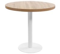 Table de Bistro Marron Clair 80 cm MDF Café Salle à Manger Restaurant vidaXL