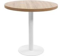 vidaXL Table de bistro Marron clair 80 cm MDF