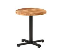 Bois d'Acacia Massif Table de Bistro Ronde Ø80x75 cm Salle à Manger vidaXL