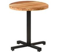 Bois d'Acacia Massif Table de Bistro Ronde Ø80x75 cm Salle à Manger vidaXL