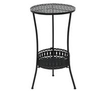 Table de Bistro Style Vintage Ronde Métal Noir Table de Bar Cuisine vidaXL