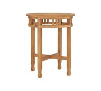 vidaXL Table de bistro Ø60x75,5 cm bois de teck solide