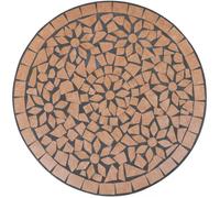 Table de bistro/Table de bar de jardin, lemon, Terre cuite 60 cm Mosaïque TT333
