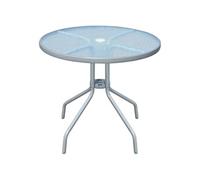 vidaXL Table de bistro Gris 80x71 cm Acier 43316