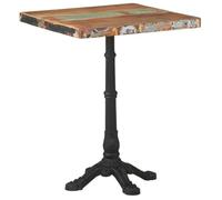 Table de bistro - VIDAXL - 60x60 cm - Bois massif de récupération - 2 places - Carrée