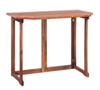 Table de bistro - vidaXL - 90x50x75 cm - Bois d'acacia massif - Pliable - Extérieur