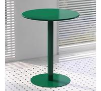 Table de bistrot compacte avec base en fonte durable et dessus en métal - Idéale pour les petits espaces dans les cafés, cafés et pubs