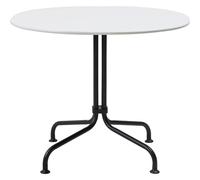 Table de Bistrot Gubi Carmel 75x75 Noir Mat /blanc
