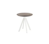 Table de bistrot Infinity avec piètement blanc + plateau HPL Ø70 cm Veba 22 G
