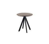 Table de bistrot Infinity avec piètement noir + plateau HPL Ø70 cm