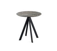 Table de bistrot Infinity avec piètement noir + plateau HPL Ø70 cm - Veba