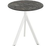 Table de Bistrot Infinity Tripod avec Piètement Blanc et Plateau HPL Ø 70 cm - Veba