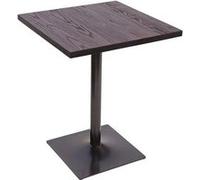 Table de bistrot MENDLER HWC-H10 table de bar 76x60x60cm brun noir Marron G