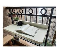 Table de bistrot murale réglable à suspendre pour balcon, 5 positions, réglable en hauteur, table pliante d'extérieur compacte pour terrasse, jardin, balustrade