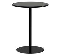 Table de bistrot ronde pour intérieur/extérieur, table basse en fer robuste 40,5 x 72 cm, parfaite pour jardin, salle à manger, bar à domicile