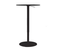 Table de bistrot structure laqué Brio 72-102cm H x Ø 102x60cm