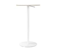 Table de bistrot structure laqué Brio 72-102cm H x Ø 102x60cm