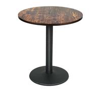 Table de Bistrot,Table de Bar, pour Intérieur Extérieur MDF Acier Inoxydable Haute,2 en 1 en Acier Mange Debout, Restaurant carré avec Pied Centra,60 * 60 * 72cm (C)