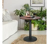 Table de Bistrot,Table de Bar, pour Intérieur Extérieur MDF Acier Inoxydable Haute,2 en 1 en Acier Mange Debout, Restaurant carré avec Pied Centra,60 * 60 * 72cm (B)