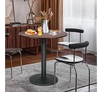 Table de Bistrot,Table de Bar, pour Intérieur Extérieur MDF Acier Inoxydable Haute,2 en 1 en Acier Mange Debout, Restaurant carré avec Pied Centra,70 * 70 * 72cm (B)