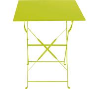 Table de bistrot Table de camping pliante Table de camping en métal Lime L60xH71cm