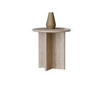 Table de Bout Table d'appoint de canapé en travertin for la Maison, Style rétro, for Salon, Balcon marbre, Chambre à Coucher, Loisirs, Petits Meubles Rangement
