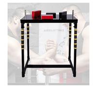 Table de Bras de Fer Professionnelle, Construction en Acier Durable avec Coussin d'avant-Bras réglable, adaptée à Un Usage Professionnel et récréatif(Noir)