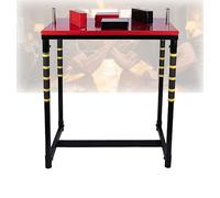 Table De Bras De Fer Standard, Table D'entraînement Professionnelle Réglable avec Coussins, Idéale for Les Compétitions De Force des Poignets Et Les Jeux De Fitness(Red)