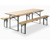 Table de brasseur 220x80x78cm (BxTxH) qualité brasserie, 30080