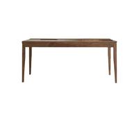 Table De Bureau Bureau d'ordinateur en noyer noir, bureau à tiroir d'étude, bureau d'écriture Simple en rondins, bureau d'ordinateur de chambre à coucher Bureau Avec Rangement(170*71*75cm)
