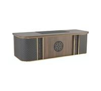 Table de bureau Design moderne Marron Noir Bicolore Forme rectangulaire Style