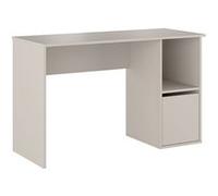 PEGANE Table de Bureau, Meuble de Bureau avec 1 Porte Coloris Beige - Longueur 120 x Profondeur 50 x Hauteur 75 cm