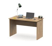 Table de bureau, meuble du bureau coloris chêne doré - Longueur 120 x Profondeur 68 x hauteur 76 cm