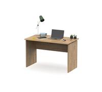 Table de bureau, meuble du bureau coloris chêne doré - Longueur 120 x Profondeur 68 x hauteur 76 cm - -