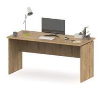 Table de bureau, meuble du bureau coloris chêne doré - Longueur 155 x Profondeur 68 x hauteur 76 cm - PEGANE - chêne