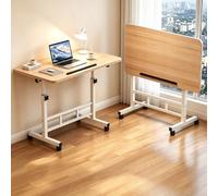 Table De Bureau Pliante Réglable en Hauteur,Tablee D'Appoint Bureau Mobile