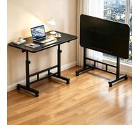 Table De Bureau Pliante Réglable en Hauteur,Tablee D'Appoint Bureau Mobile