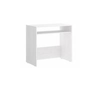 Table de Bureau pour enfant coloris blanc brillant - Longueur 79 x Profondeur 36 x Hauteur 75 cm --