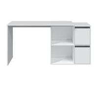 Table de bureau réversible coloris Blanc Artik en MDF