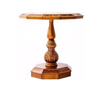 Table de café de stockage moderne, Table d'appoint style campagne vintage, sculptures peintes à la main, dodécagonale, complément for canapé-café , Table basse de stockage pour canapé et salon