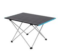 Table de camp haute résistance en alliage d'aluminium portable ultra-léger pliant table de camping pliable en plein air dîner pour fête en famille pique-nique barbecue (couleur : B