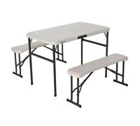 Table Piable Crème 106,5 x 73,5 x 61 cm Acier Plastique