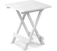 Table de camping en plastique Table pliante blanche 44x44x50 cm