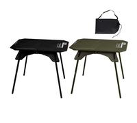 Table de camping léger - haut de cadre en aluminium pliable, bureau à manger extérieure compacte | Finition de texture résistante aux intempéries, thème d'aventure de randonnée, équipement de configur